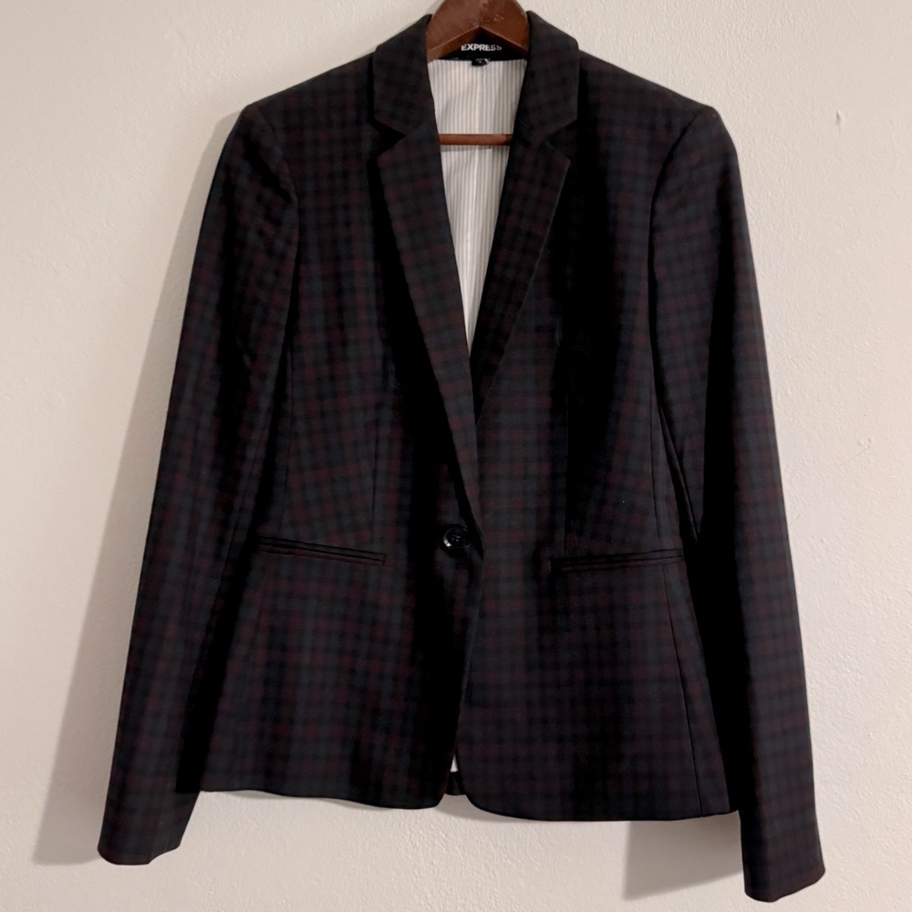 Express plaid suiting jacket
